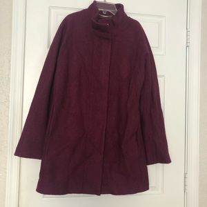 Classic wool-blend coat